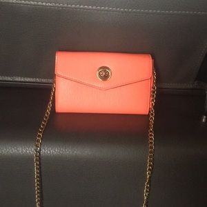 Francesca’s Hot Pink Chain Bag